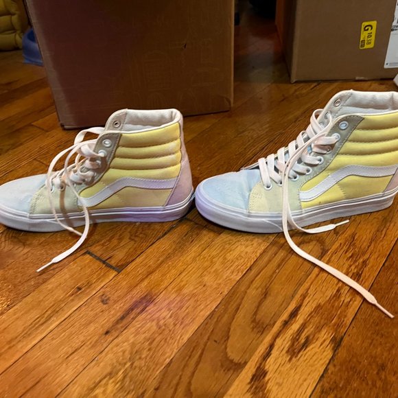 Discontinued Vans SK8-Hi sneakers in pastel color block - Picture 10 of 14